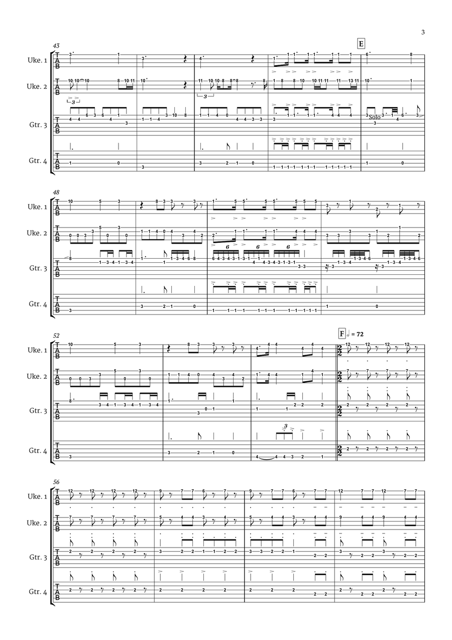 Bohemian Rhapsody Guitar scores gallery preview page 4