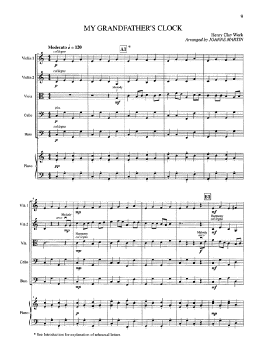 Folk Strings for String Quartet or String Orchestra String Quartet scores gallery preview page 9