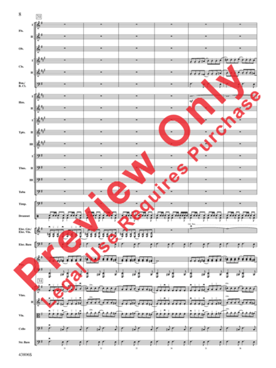 A Mad Russian's Christmas Full Orchestra scores gallery preview page 36