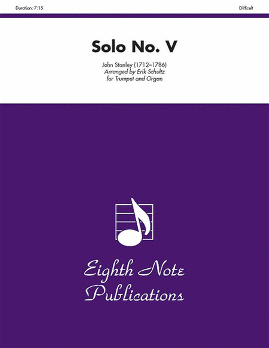 Solo No. V Trumpet scores gallery preview page 1