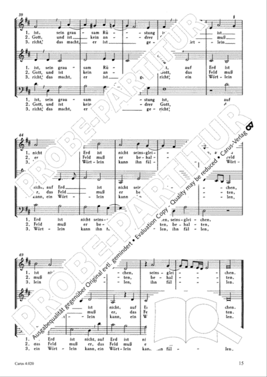 Calvisius: Tricinia. Psalmen und Motetten zu drei Stimmen Choir scores gallery preview page 16