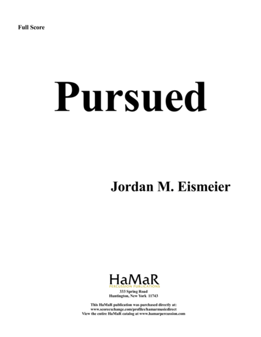 Pursued Pursued Marimba scores gallery preview page 1