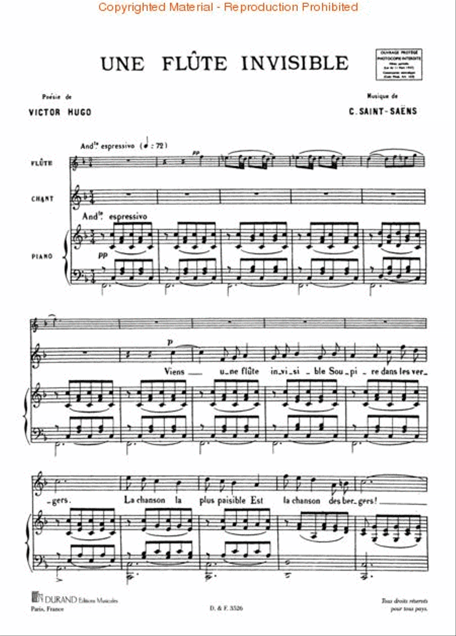 Une Flûte Invisible Flute scores gallery preview page 2