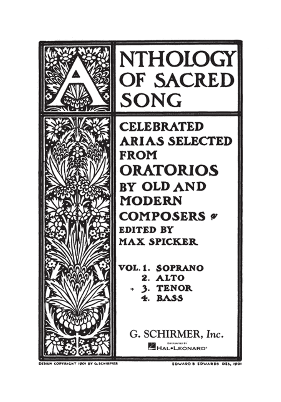 Anthology of Sacred Song - Volume 3 by Various Voice - Sheet Music