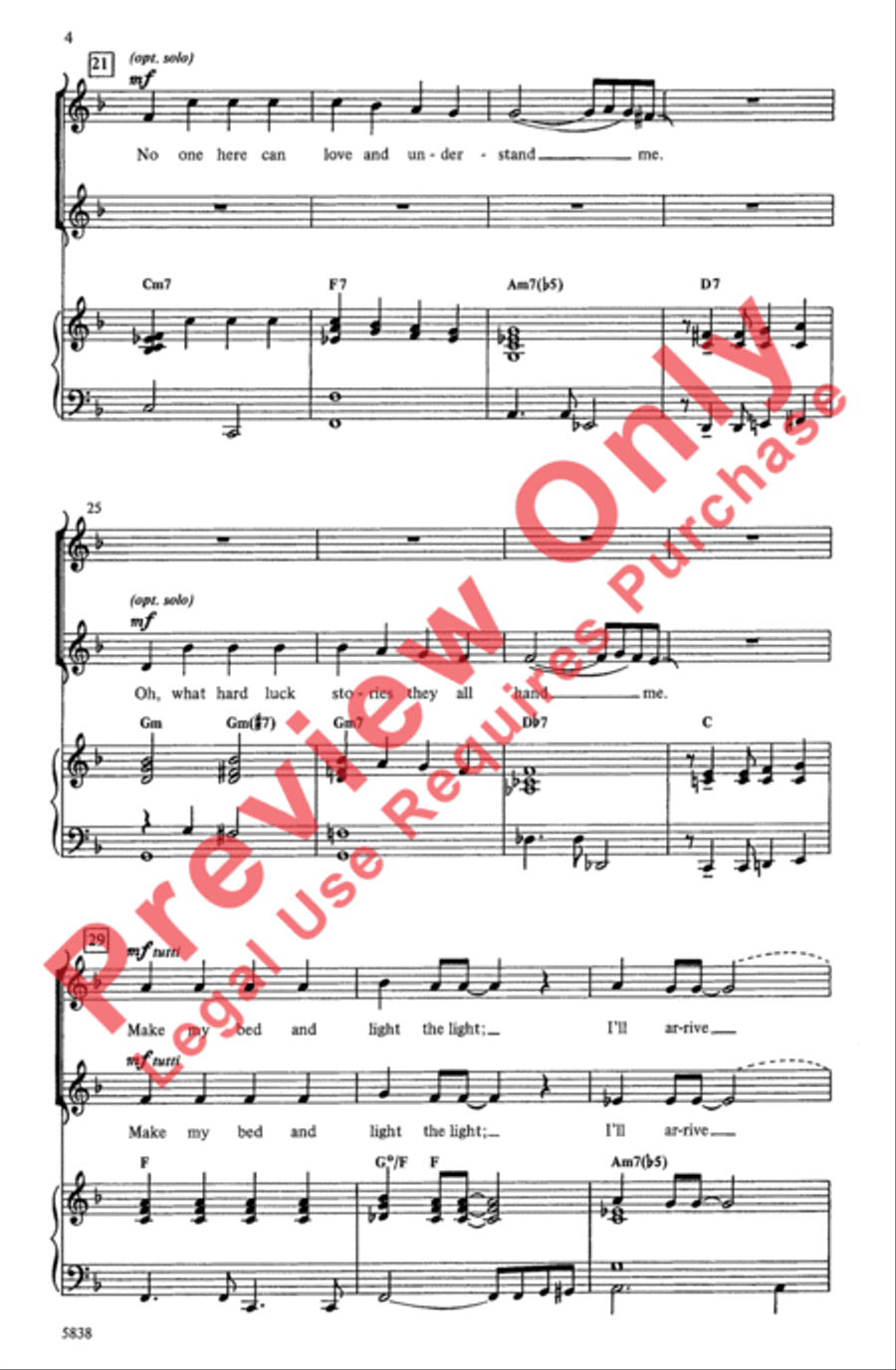 Bye Bye Blackbird 2-Part scores gallery preview page 4