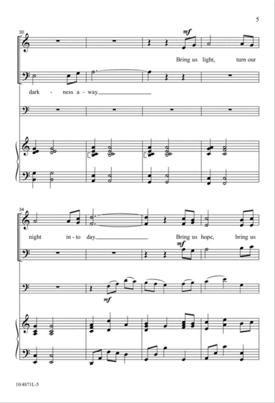 Bring Us Hope 3-Part scores gallery preview page 5
