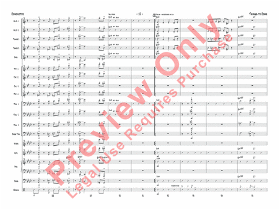 Things to Come Jazz Ensemble scores gallery preview page 13