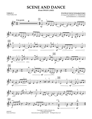 Scene And Dance (from "Swan Lake") - Violin 3 (Viola Treble Clef)