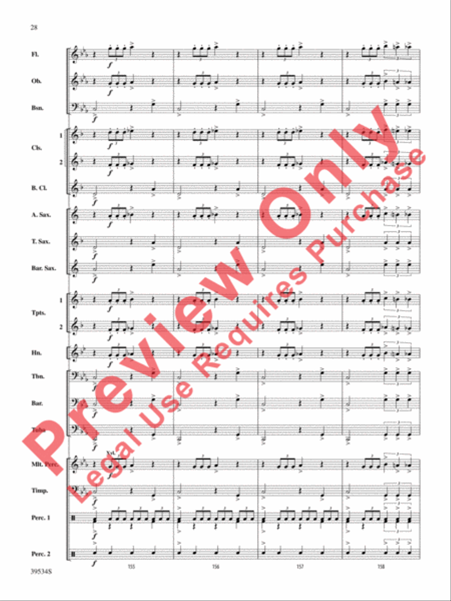 The Magic of Harry Potter Concert Band scores gallery preview page 29