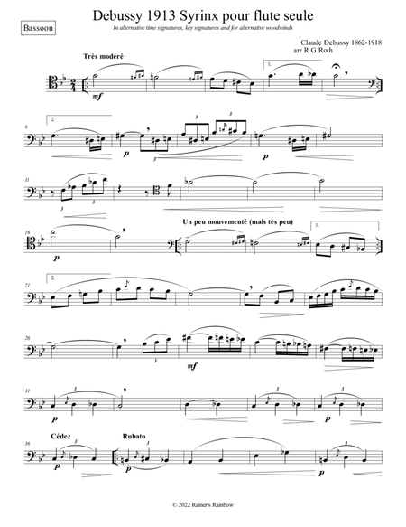 Debussy Syrinx Bassoon Solo