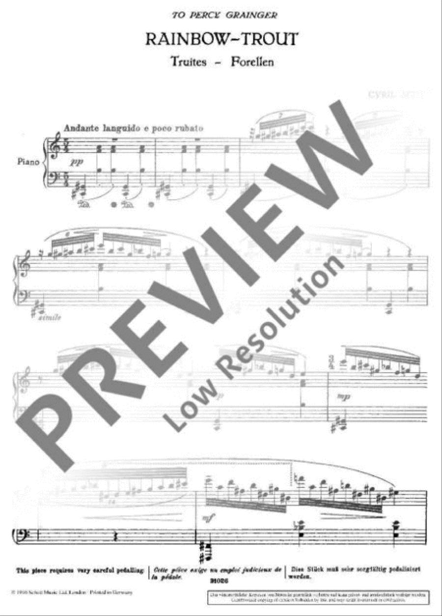 Rainbow Trout Piano Solo scores gallery preview page 4