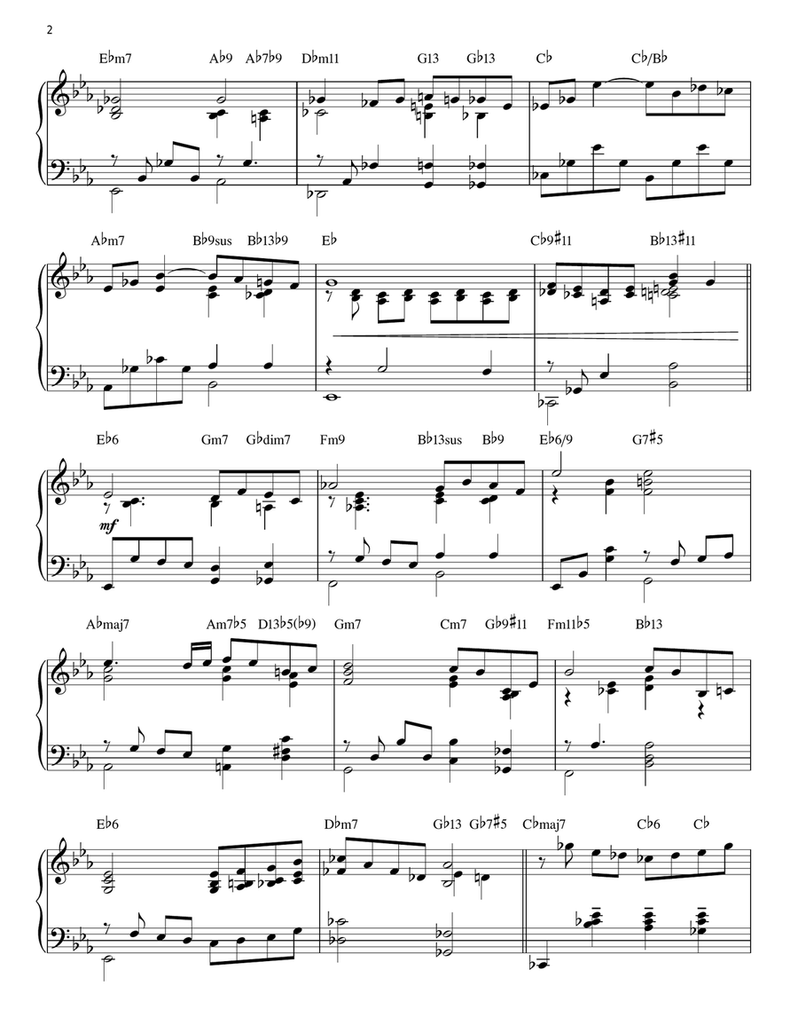 Smoke Gets In Your Eyes [Jazz version] (arr. Brent Edstrom) Piano Solo scores gallery preview page 2