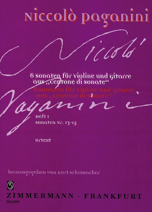 Book cover for Six Sonatas Heft I