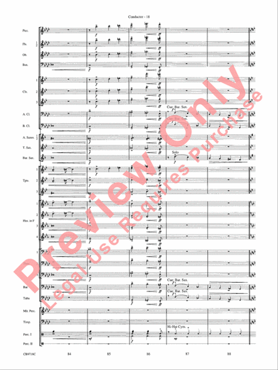 Gershwin! (Medley) Gershwin! (Medley) Concert Band scores gallery preview page 21