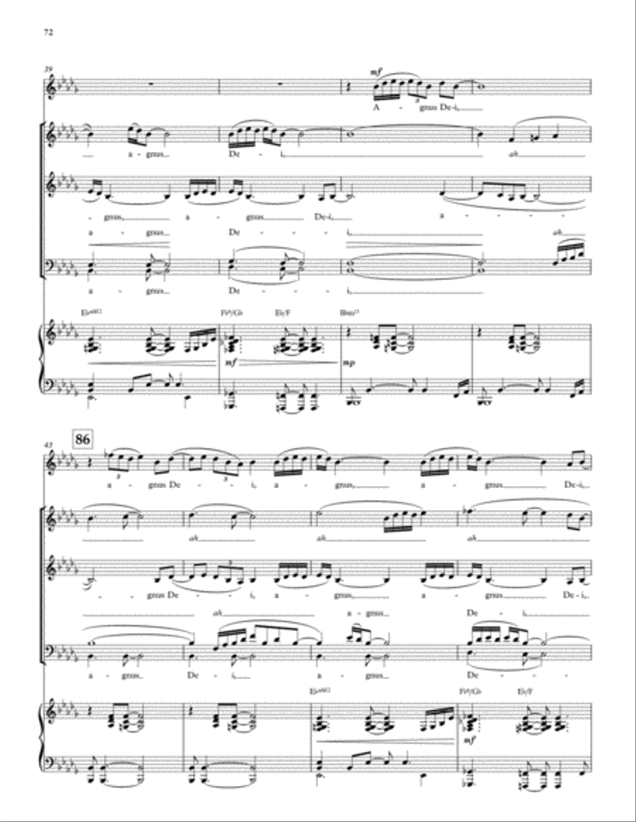 Mass in Blue Mass in Blue 4-Part scores gallery preview page 23