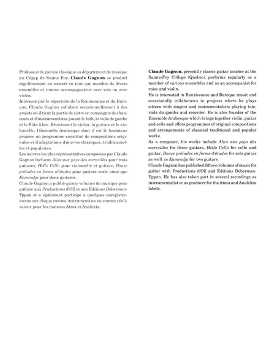 Fredonnements - Cinecitta Guitar Ensemble scores gallery preview page 2