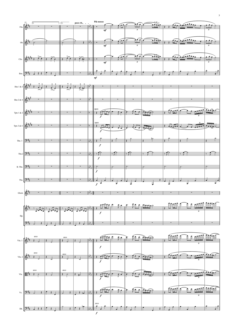 Elegy Sentimentale for Orchestra Full Orchestra scores gallery preview page 3