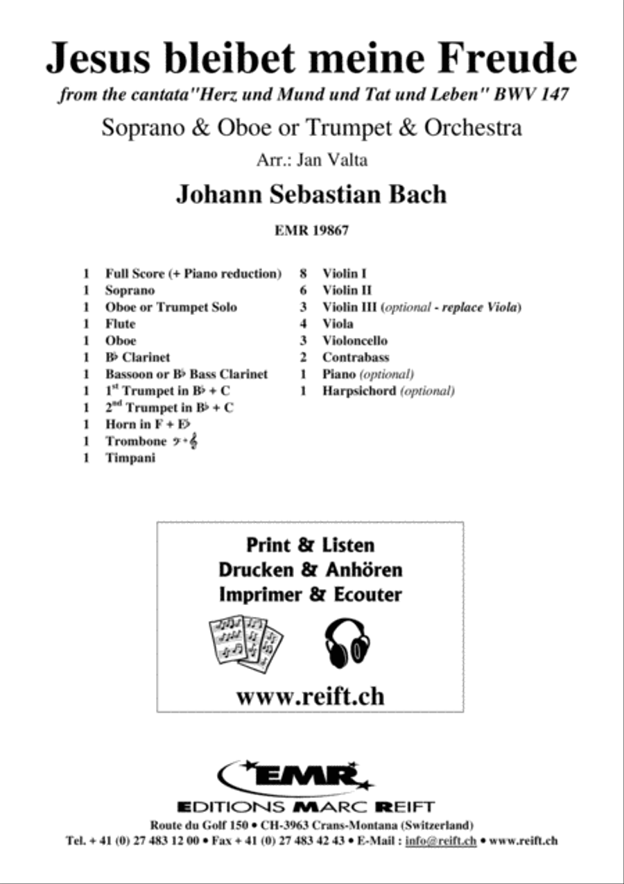 Jesus bleibet meine Freude Orchestra scores gallery preview page 2