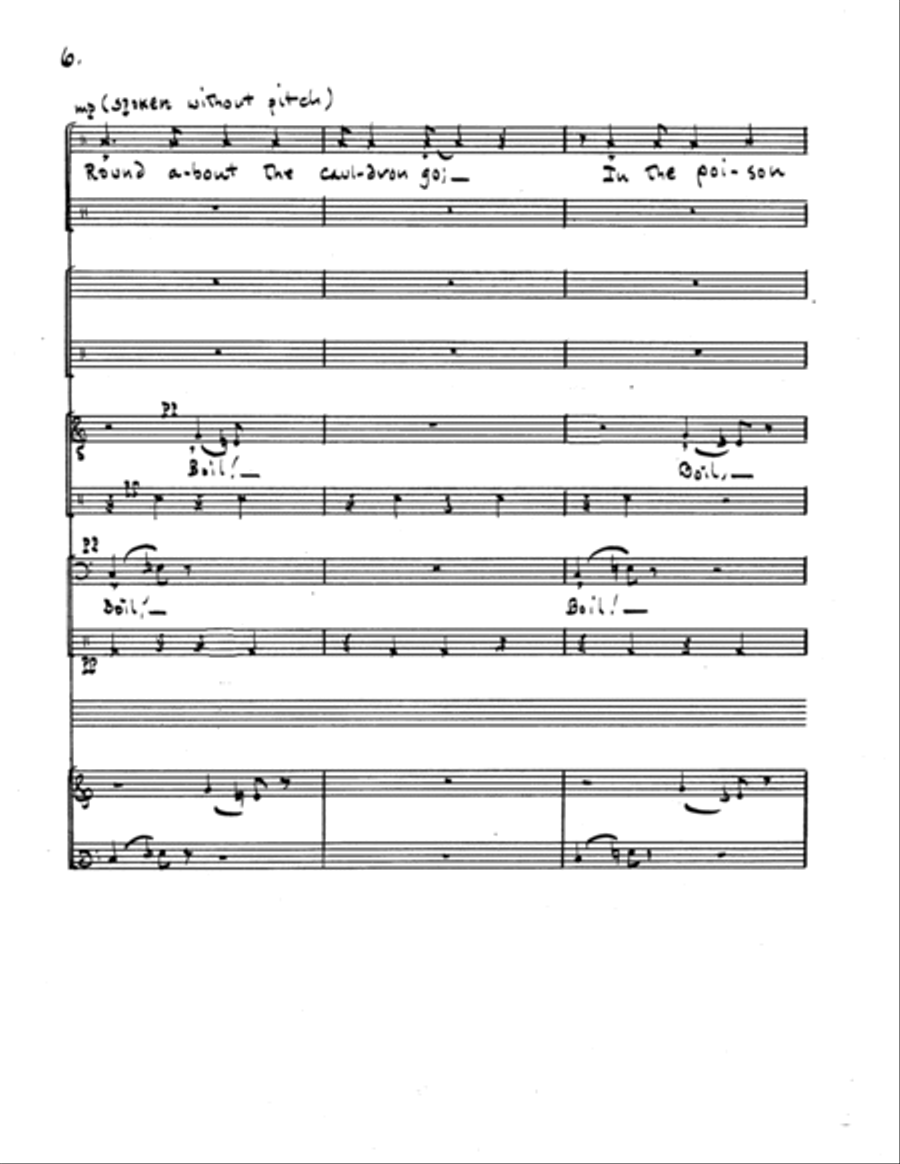 Three Charms from Shakespeare (Complete) 4-Part scores gallery preview page 15