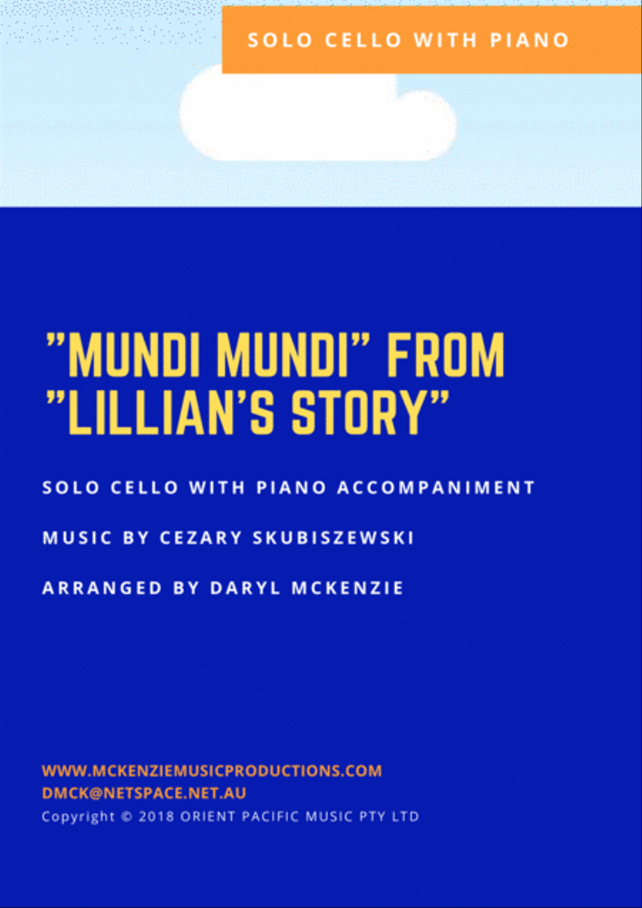 Mundi Mundi Piano scores gallery preview page 1
