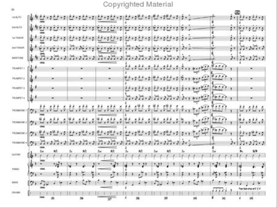 Pedal to the Metal Jazz Ensemble scores gallery preview page 19