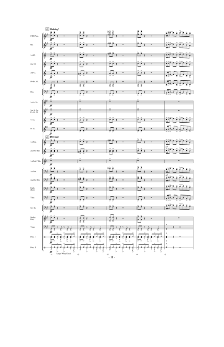 In the Winter of 1730: A River's Journey Concert Band scores gallery preview page 10