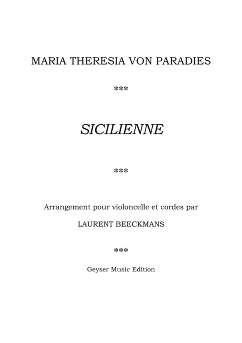 Maria Theresia von Paradies - Sicilienne - cello & strings