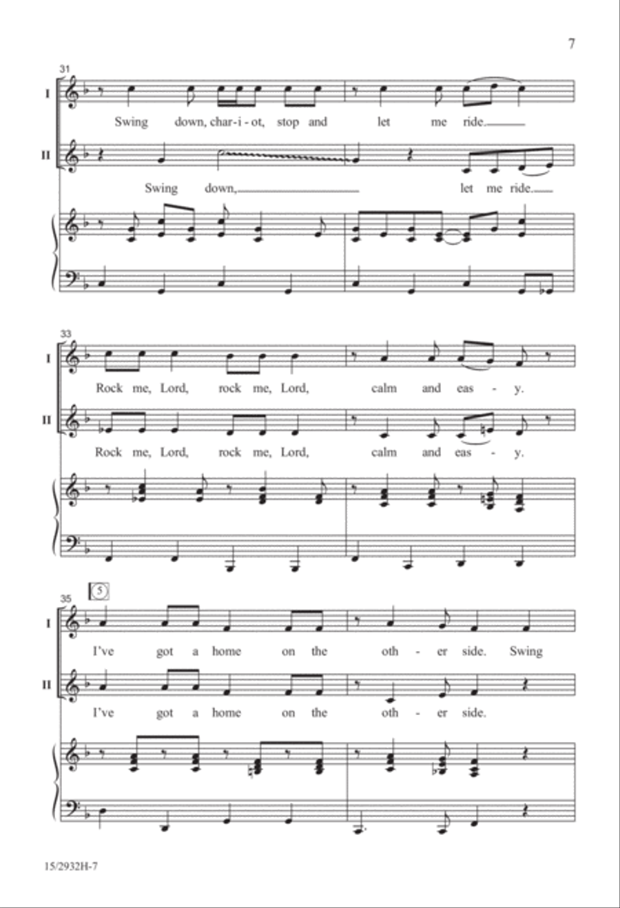 Swing Down, Ezekiel! Swing Down, Ezekiel! 2-Part scores gallery preview page 8