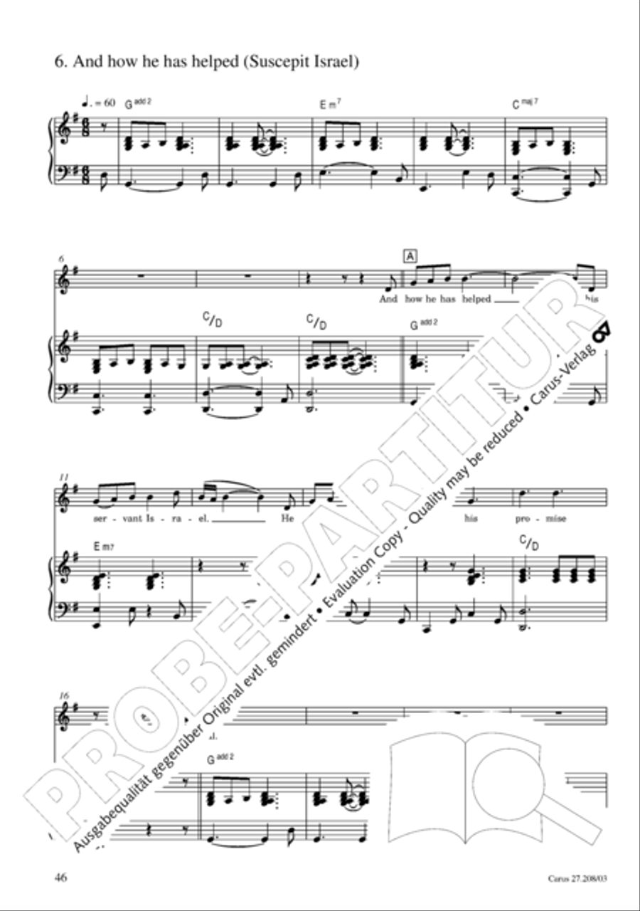 Magnificat 4-Part scores gallery preview page 47