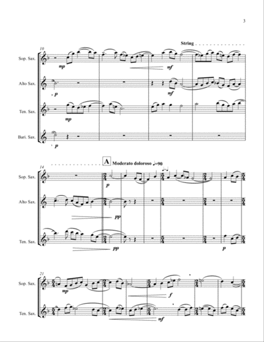 Reflections Woodwind Quintet scores gallery preview page 3
