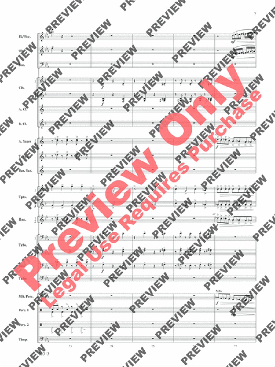 In the Center Ring Concert Band scores gallery preview page 8