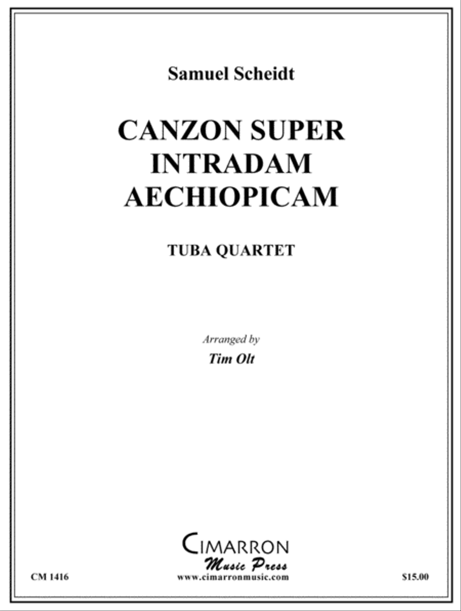 Canzon Super Intradam Aechiopicam EETT scores gallery preview page 1