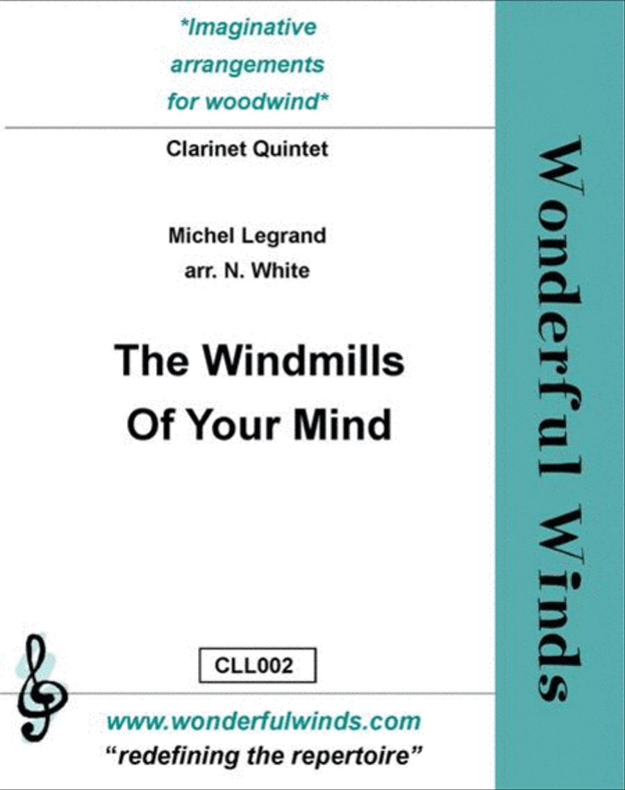 The Windmills Of Your Mind Clarinet Quintet scores gallery preview page 1