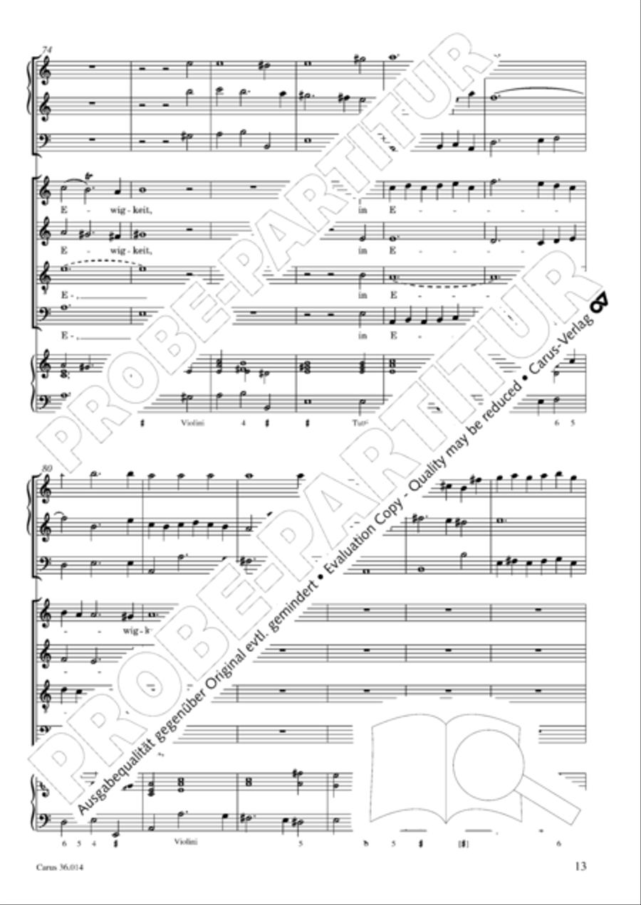 Befiehl dem Engel, dass er komm 4-Part scores gallery preview page 14