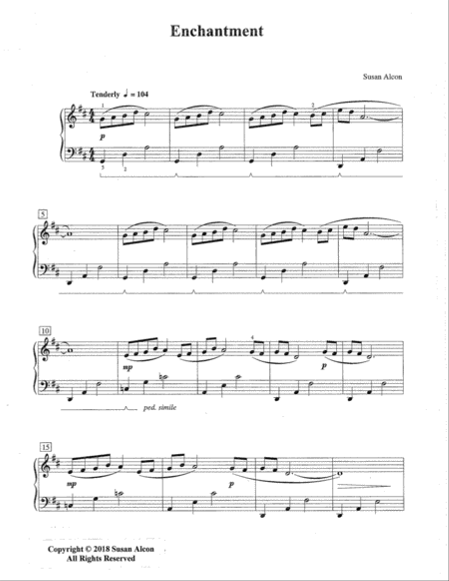 Enchantment Piano Solo scores gallery preview page 2