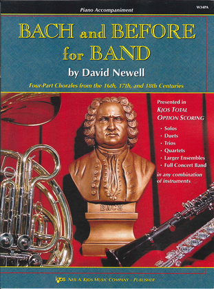 Book cover for Bach and Before For Band - Piano Accompaniment
