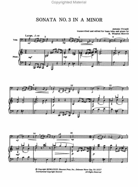 Sonata No. 3 in A Minor