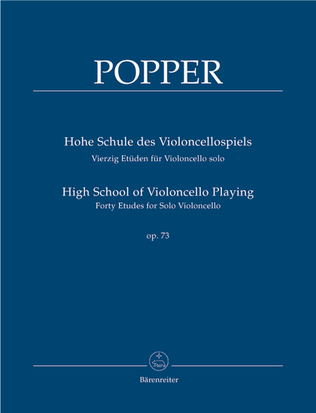 Book cover for High School of Violoncello Playing, op. 73