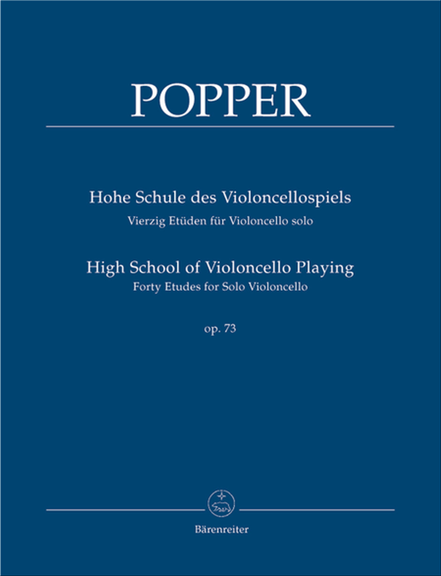 Book cover for High School of Violoncello Playing, op. 73