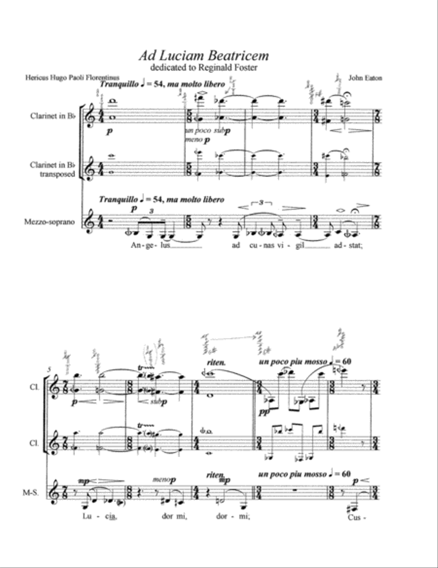 [Eaton] Ad Luciam Beatricem Small Ensemble scores gallery preview page 5