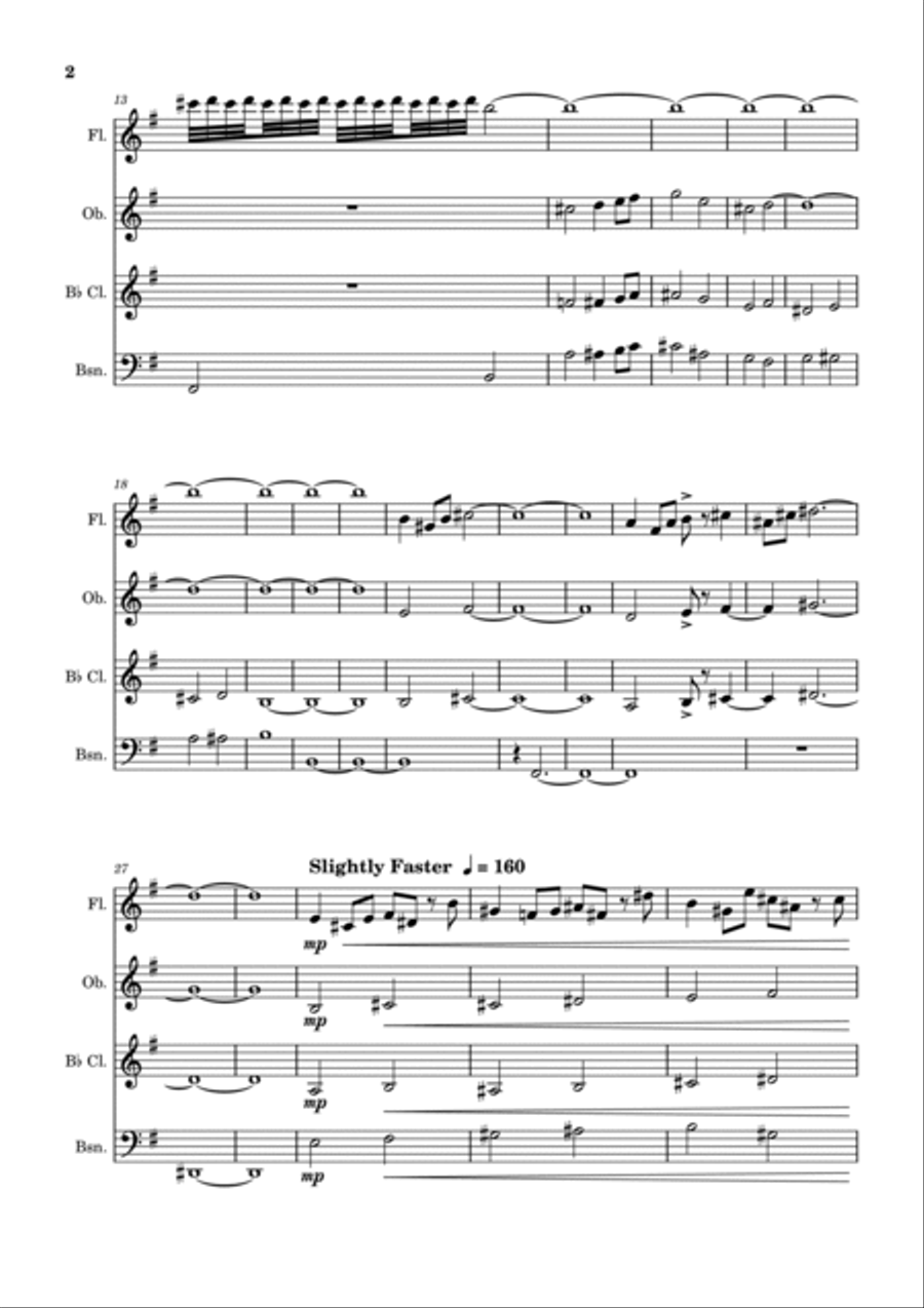 The Leprechaun's Dream Woodwind Quartet scores gallery preview page 3