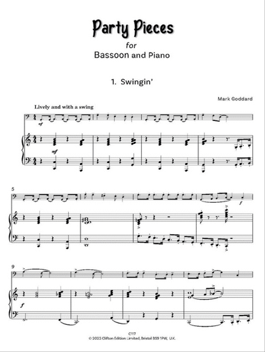 Party Pieces Party Pieces Bassoon Solo scores gallery preview page 3