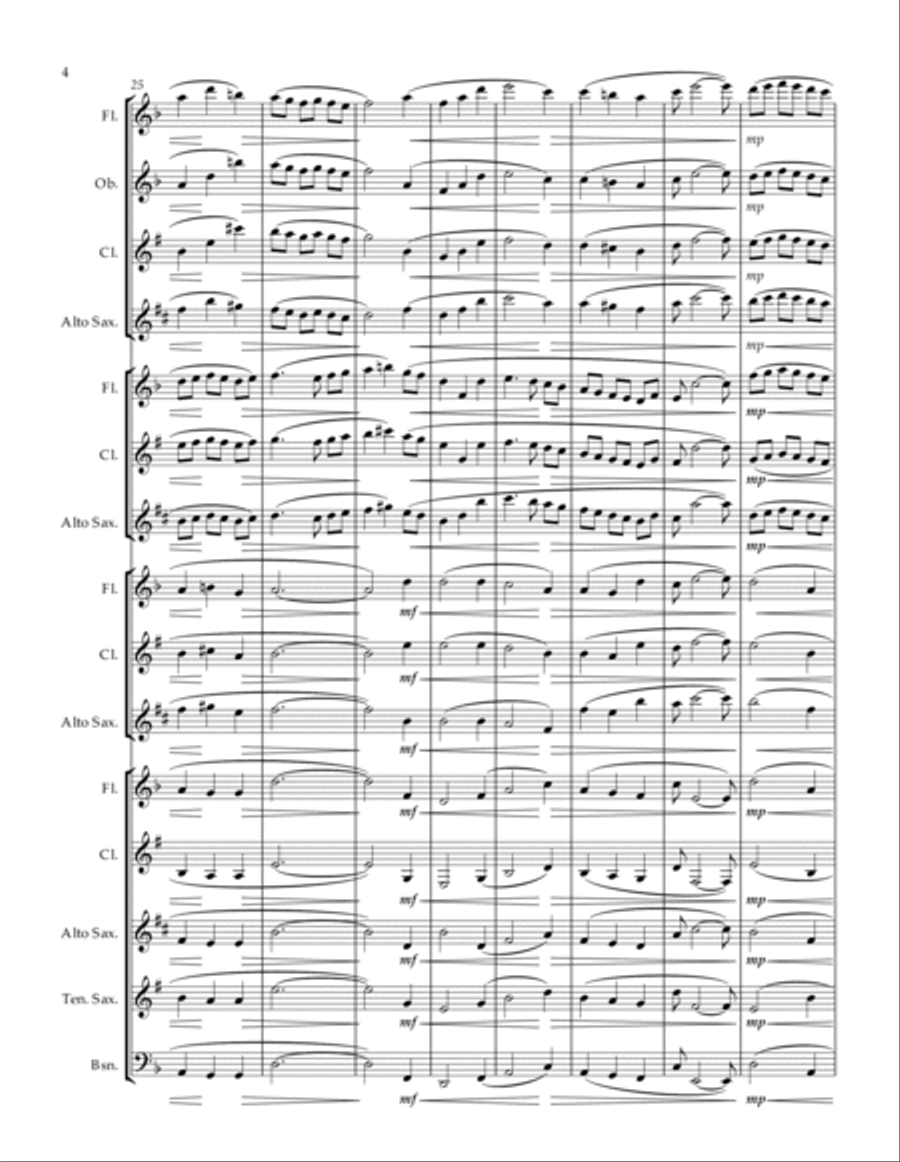 Scarborough Fair For a Flexible Combination Of Four Wind Instruments image number null