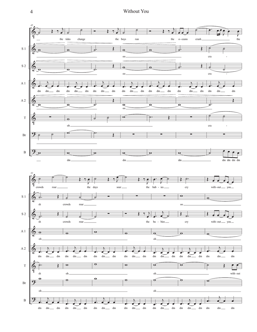 Without You Divisi scores gallery preview page 4
