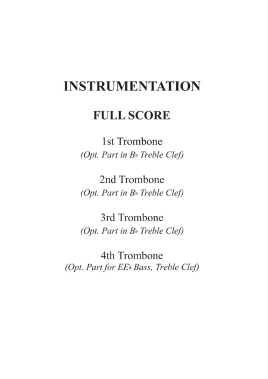 Aragonaise from Carmen for Trombone Quartet image number null