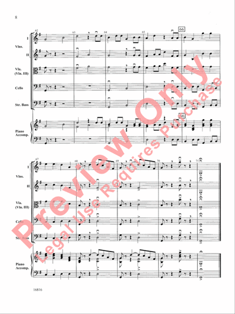 Mozart Serenade and Dance String Orchestra scores gallery preview page 9