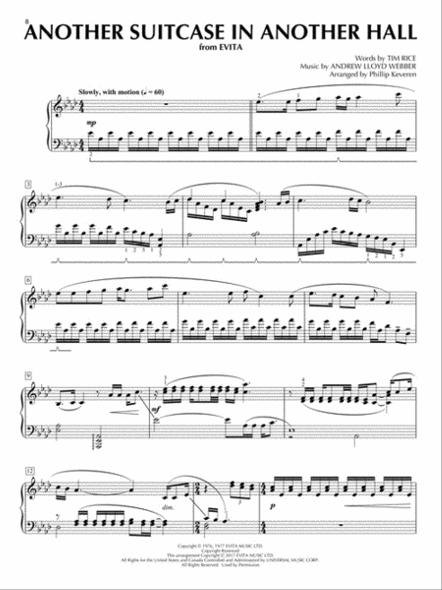 Andrew Lloyd Webber Piano Songbook Piano Solo scores gallery preview page 4