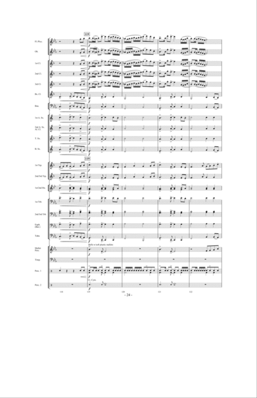 Forever Shining Concert Band scores gallery preview page 23