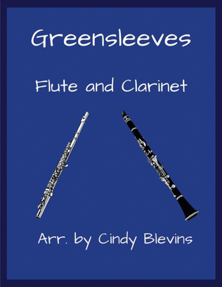 Book cover for Greensleeves, for Flute and Clarinet