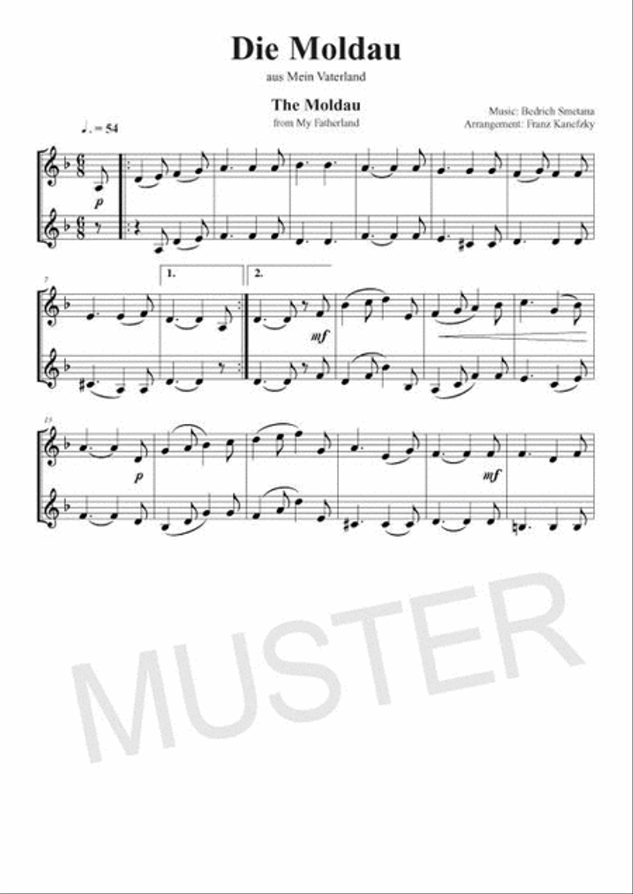 100 Leichte Duette für 2 Klarinetten Clarinet Duet scores gallery preview page 3